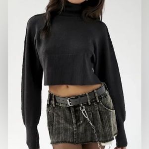 Urban Outfitters Finley Cropped Turtleneck Sweater